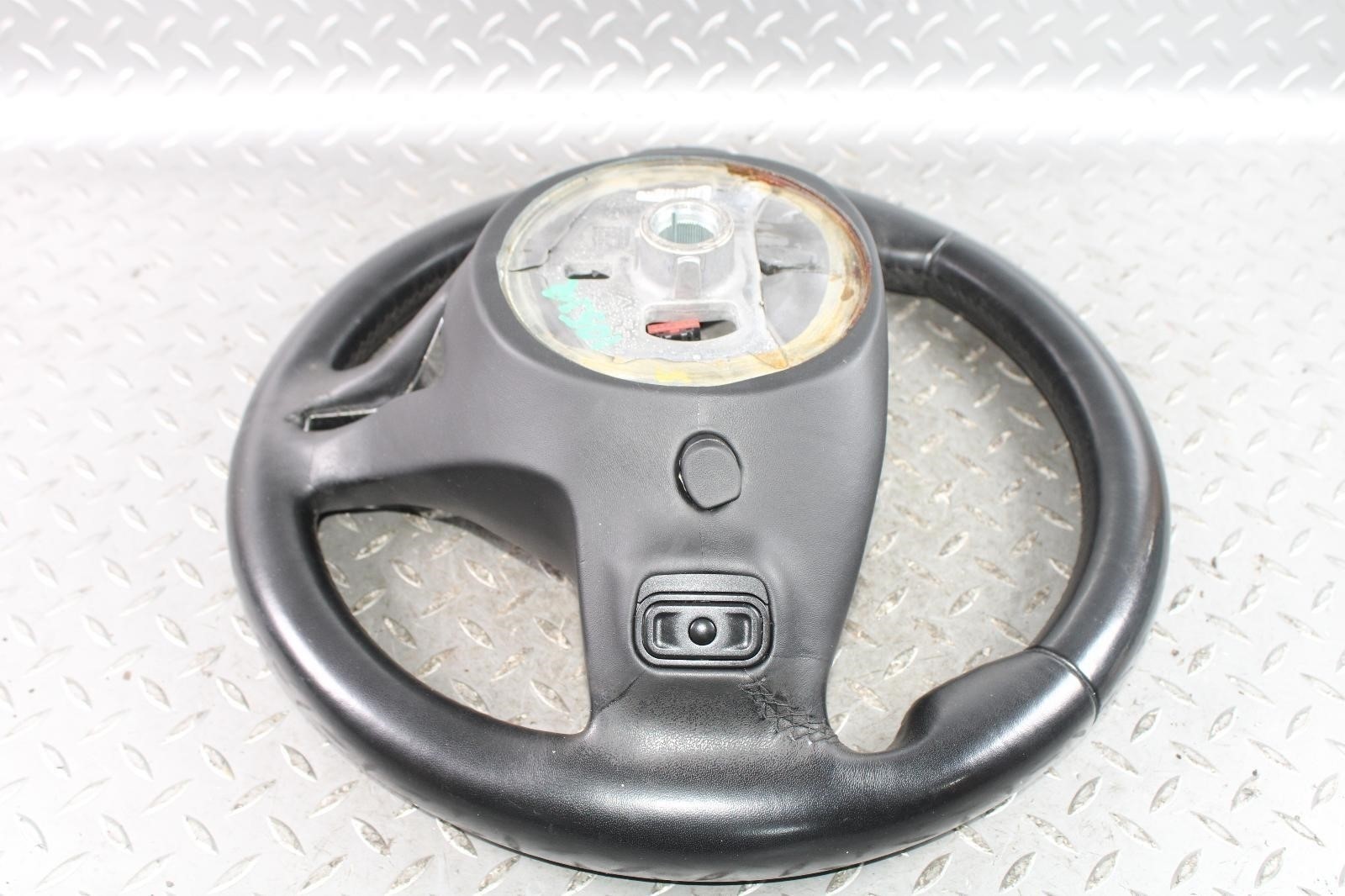 14-17 Ghibli *WORN* Black Leather Driver Column Steering Wheel W/ Controls WTY
