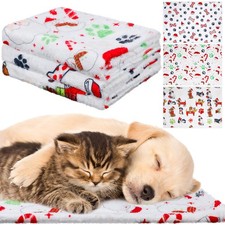 3 Pcs Christmas Dogs Blanket for Small Medium Puppy 30 x 20 Inch Flannel Soft...