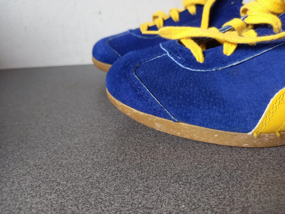VINTAGE SNEAKERS PUMA RACER ANNEES 70 OU 80 COMME NEUVES TAILLE 37 FEMME SUEDINE - Photo 4/4