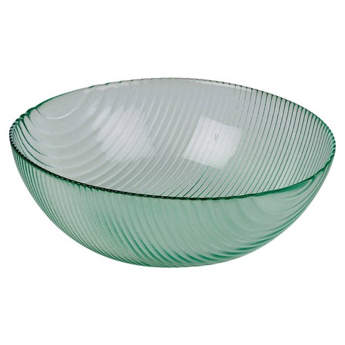 Ribbed Glass Salad Bowl 25cm