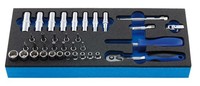 "Heytec SteckschlüSsel-Satz, 1/4\", 36-Tlg."
