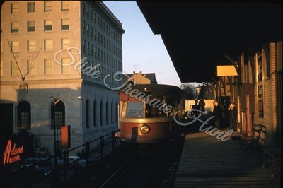 P&W Station Norristown Trolley Station 35mm Slide 1950s Red Border Kodachrome