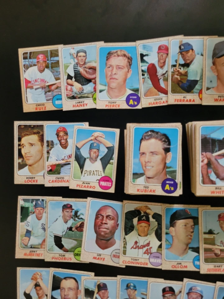 Tarjetas de béisbol 1968 Topps - Lote de 164 tarjetas - con Bob Walker y Chico Ruiz Foto 4 de 4