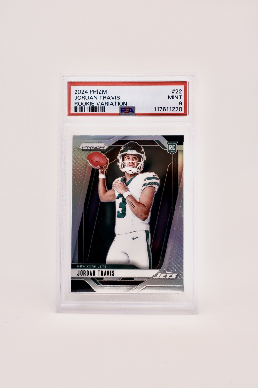 2024 PANINI PRIZM ROOKIE VARIATION #22 JORDAN TRAVIS PSA 9