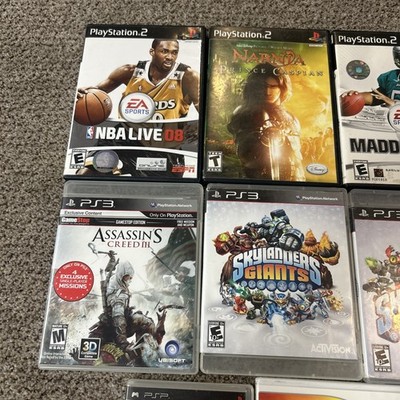 PlayStation 2 3 Wii Game Lot PS2 PS3 Skylanders Assassins Creed