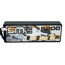 SMC 5200mAh, 7.4v, 38.5Wh, 50C - EC3 Plug High Cycle Life EC, 5250-2S1P