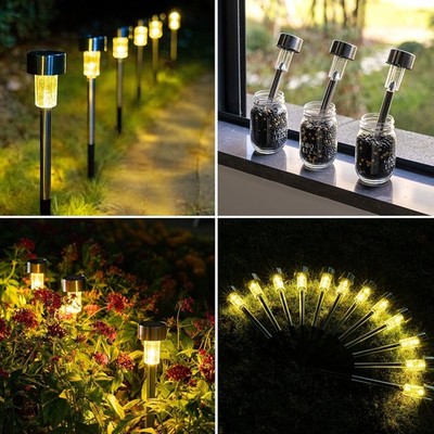 12 PCS Luces LED Solares De Patio Lamparas Solares Patios Luz Solar Para Jardin 12 PCS Luces LED Solares De Patio Lamparas Solares Patios Luz Solar Para Jardin