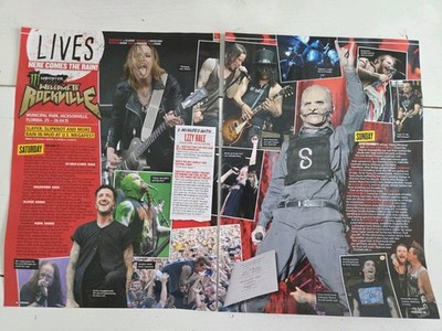 SLIPKNOT SLAYER FRANK IERO Great UK Article Clipping N863