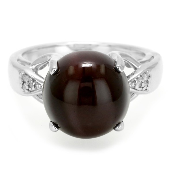 Cavill Ring Skapolith 8,13Ct Katzenauge 925 Silber Damen Mit Diamanten-image
