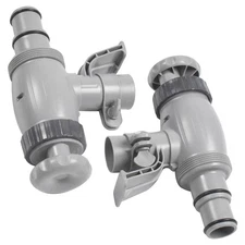 Plunger Valve w/ Holder Above Ground Inlet Pool Adapter for Pool Filter Pump