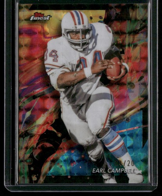 #ad 2024 Finest Oil Spill Geometric Refractor #29 Earl Campbell # 20 $10.99