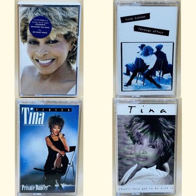 4x Tina Turner Cassette Bundle (Private Dancer, Foreign Affair, What's Love...)