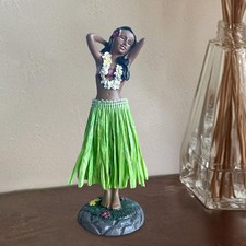 Car Dashboard Ornament Resin Hawaiian Figure 6.3inch Interior Decoration Dancing