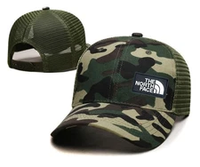 The NorthFace Camouflage Trucker Hat Men's Casual Sports Adjustable Baseball Cap