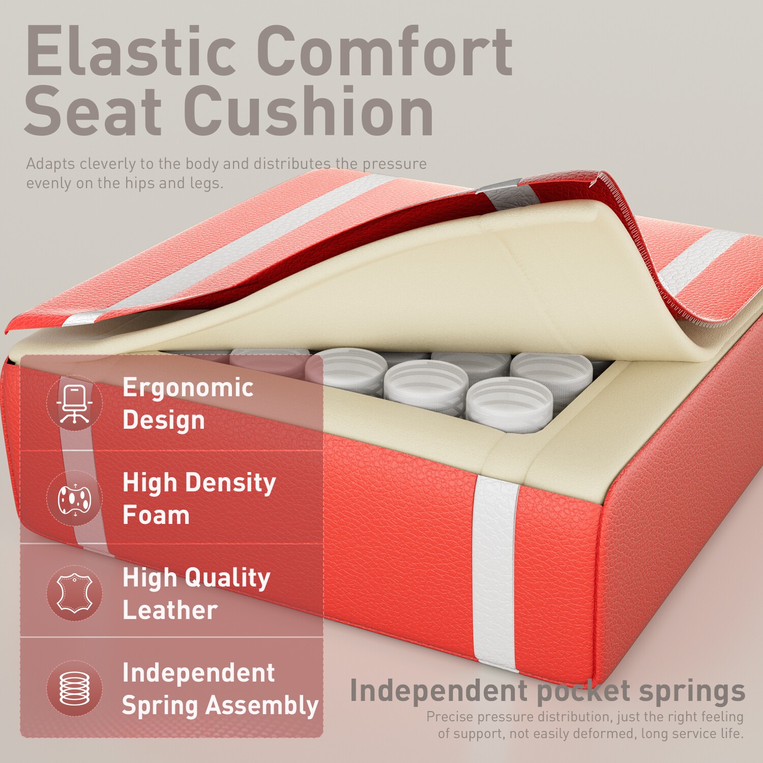 Gaming Chair with Footrest & Massage Lumbar Support, Gamer Chair with Headrest