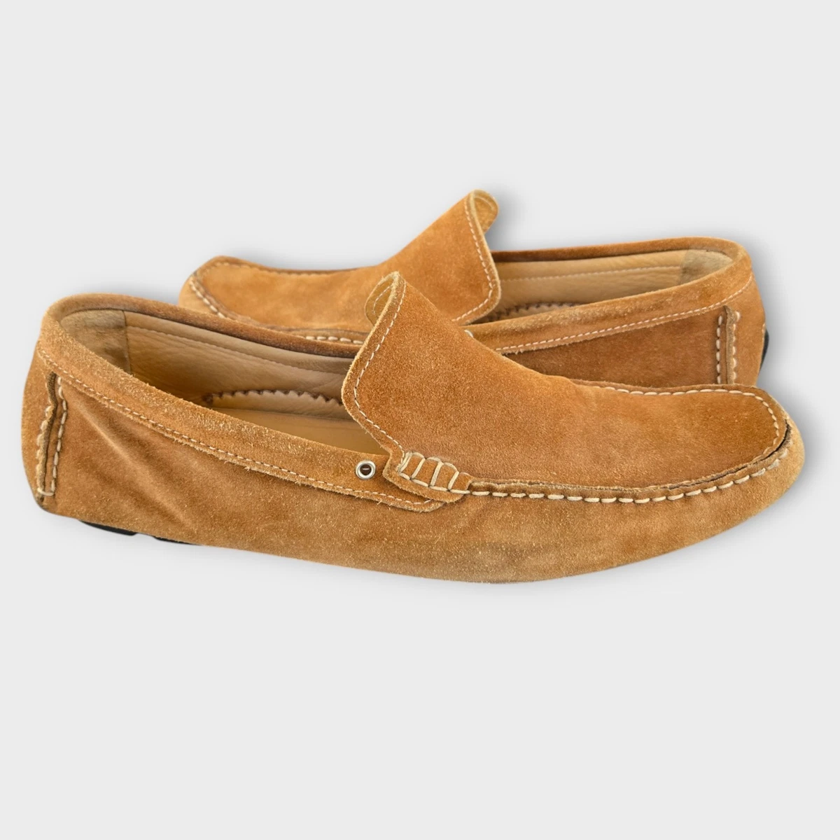 NWT BORN Mens Sz 11 Samuel Nubuck Tan Leather Slip On Loafers Men main image 2