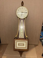 Antique Banjo Clock Seth Thomas 8 days 25” Long Homestead LOC BB