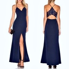 Lovers  Friends Helena Lace Back Ponte Knit Maxi Dress