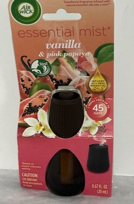 Air Wick Essential Mist Refill, Vanilla and Pink Papaya