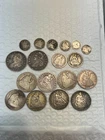 Lot of Seated Liberty & Bust Liberty Silver Coins 6.00 Face Value E453