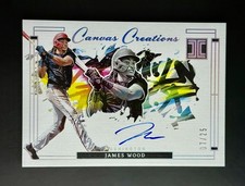 2024 Panini Impeccable -  James Wood Canvas Creations Holo Auto Silver /25 