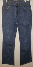 Vtg Lee Boot Cut Jeans Denim Hippie Talon Zip 70s USA Made 28x29 RARE