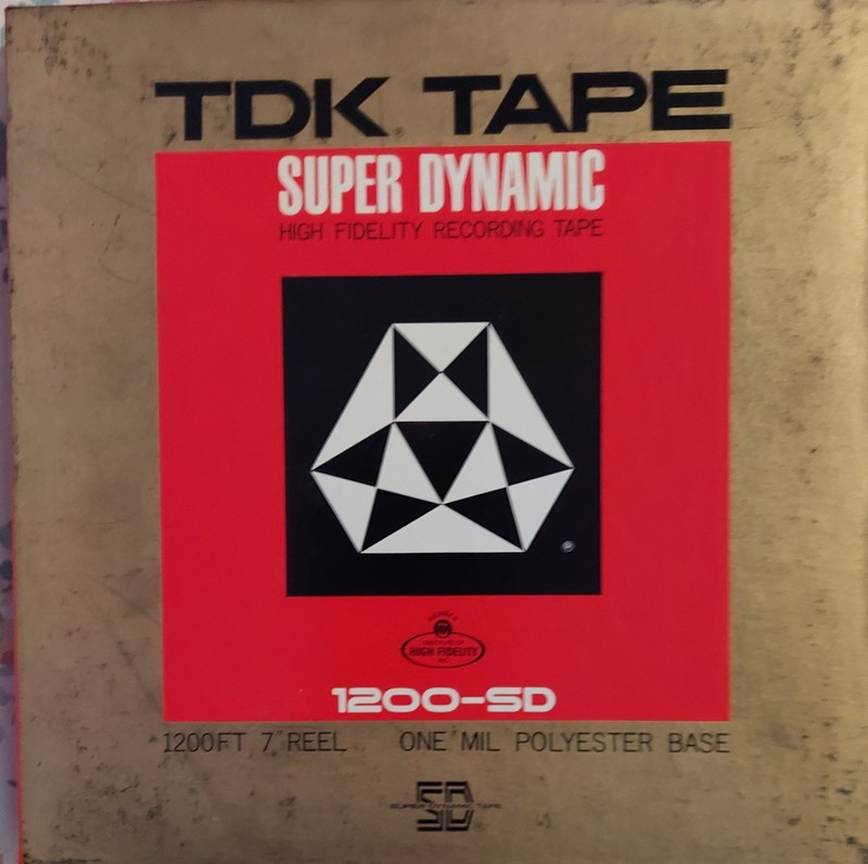 REEL TO REEL TAPE TDK SUPER DYNAMIC 1200 FOOT REEL BLANK VERY GOOD HIGH FIDELITY