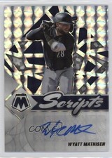 2022 Panini Mosaic Scripts Mosaic Prizm Wyatt Mathisen #SC-WM Auto 1p5