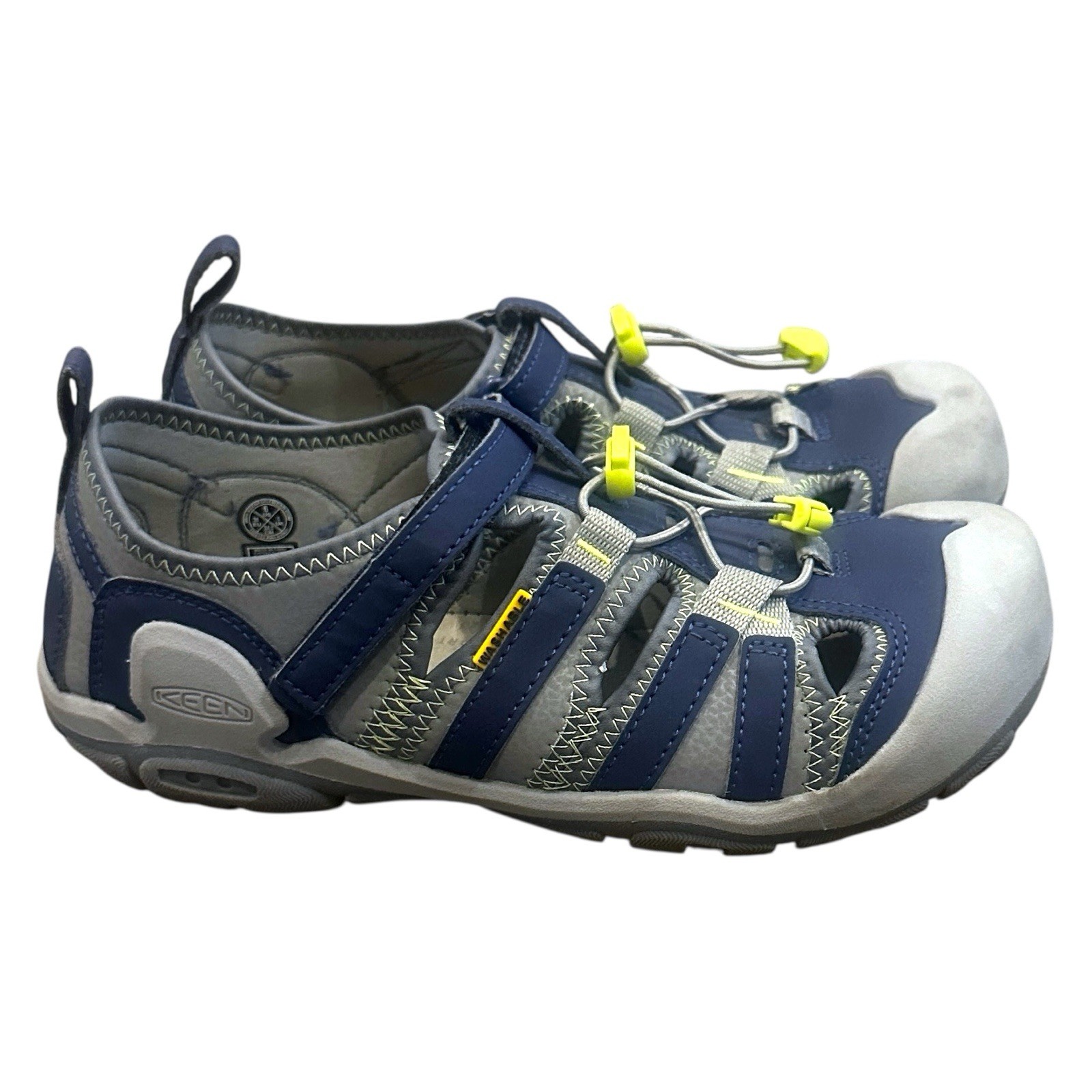 Keen Knotch Creek Sandalo Punta Chiusa Scarpe Acqua Acciaio Grigio Blu Youth 6 1026153