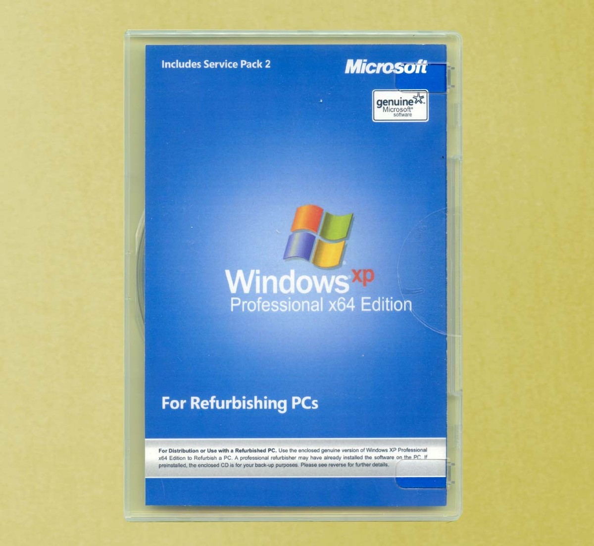 Windows XP Professional X64 Edition Full Version Disk & Product