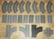 Triang Minic Motorways Track lot - 21x pieces - straights curves junctions