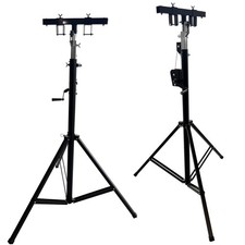 2PCS 5.9-13 ft Hand Crank Light Trussing Stands170lbs DJ Booth Kit Truss System