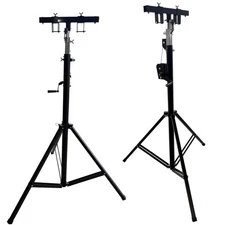 2PCS 5.9-13 ft Hand Crank Light Trussing Stands170lbs DJ Booth Kit Truss System