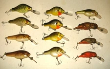 Vintage Bagley Small Fry Lure Lot of 12 Assorted Brass Hardware