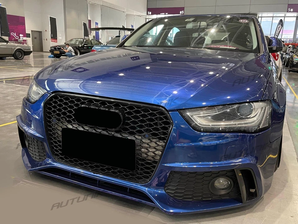 For Audi A4 S4 B8.5 RS4 Style 2013-2015 2014 2016 Mesh Grille Front Grill Foto 4 de 4