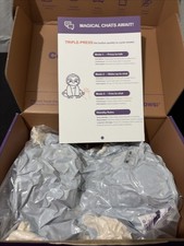 KOWSI Microwavable 2 LB Weighted Stuffed Medium, Light Gray Animal