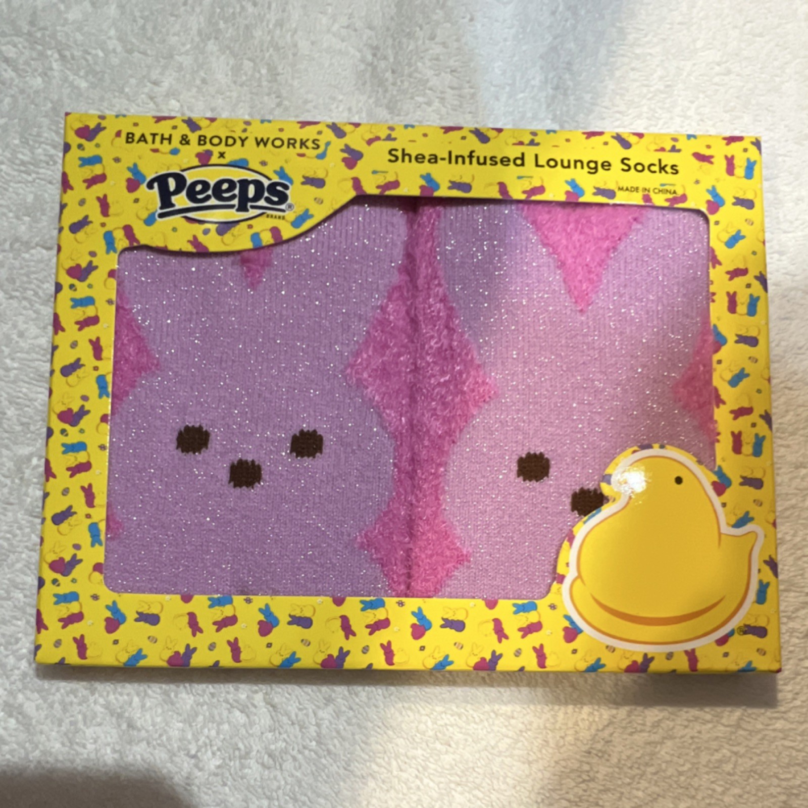 Calze da salotto antiscivolo Bath & Body Works x Peeps