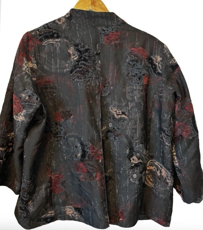 Blazer Y2K Tapiz Forrado Columpio WM 1X Gris Renacimiento Regal Foto 2 de 4