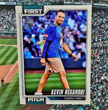 2026 Topps Kevin Negandhi First Pitch #FP-4 Seattle Mariners