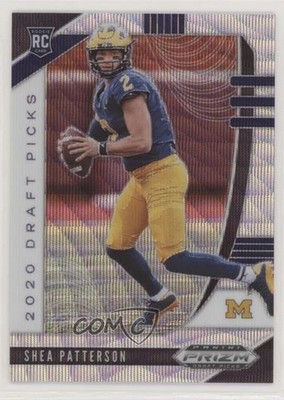 2020 Prizm Draft Picks Rookies Blue Wave /299 Shea Patterson #138 Rookie RC 0c2