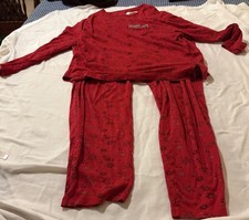 Women's Winter Season Pajama Set Red XL