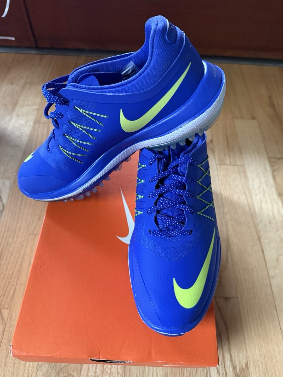シューズ(男性用) Nike Lunar Control Vapor 26cm Spikeless NIKE Lunar Control Vapor Paramount Blue Volt Spikeless Golf Shoes