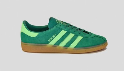 ADIDAS MUENCHEN MIT GRÜN/LIMETTE GRÖSSEN 8 8,5 9 9,5 10 11 ORIGINALS MÜNCHEN JS3997