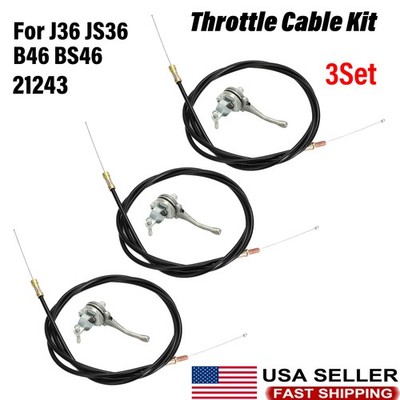 For Multiquip-Whiteman Throttle Cable Kit fits J36 JS36 B46 BS46 trowel 21243 3X