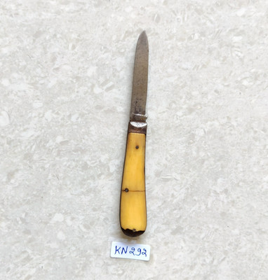 Antique Henry Kaufmann & Sons Steel Blade Bone Handle Folding Knife German KN292