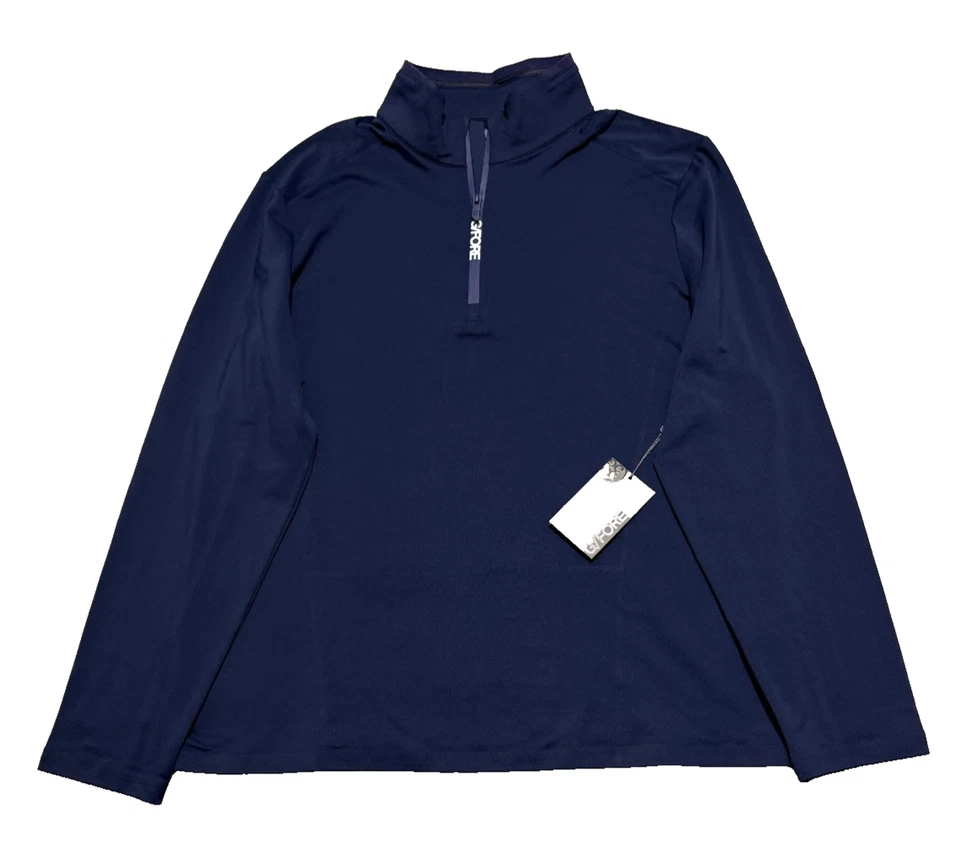 G/Fore G4 Men's Golf Pullover 1/4 Zip XL Twilight Blue Polyester Spandex NWT - Image 2 of 4