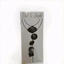 Ethel & Myrtle Ornate Jewelry Snap Button Covers Silver Tone Handcrafted