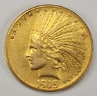 1915 $10 Gold Indian Head Eagle Coin