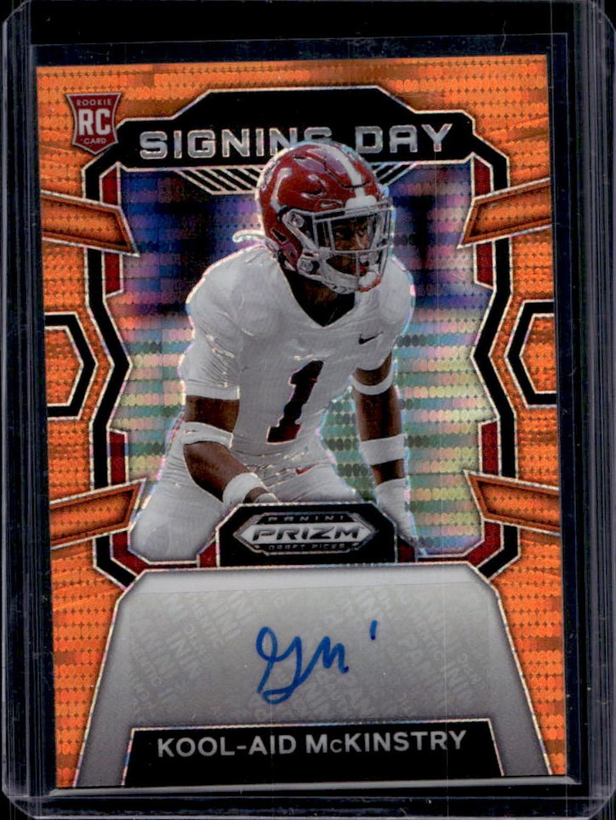 Kool-Aid McKinstry Panini Prizm Draft Picks Signing Day #SDKAM Orange Pulsar