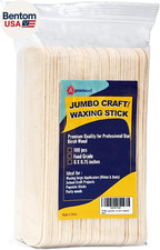 100 Piece Large Jumbo Wooden Craft Sticks 6" X 3/4" , Premium Natural Organic W